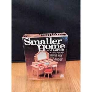 Vintage Tomy Smaller Homes Dollhouse Furniture Bathroom Vanity Set w/ box